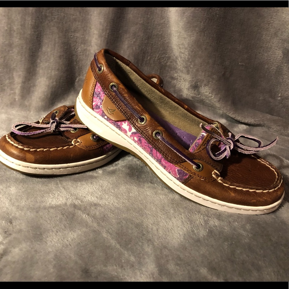 Sperry Top Sider Angel Fish Boat Shoes - size 6